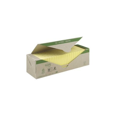 CF18+6 POST-IT GIALLI RICICLATI 76X76MM