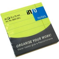 CF12 NOTES 75X75 MM RIGHE VERDE 80FF