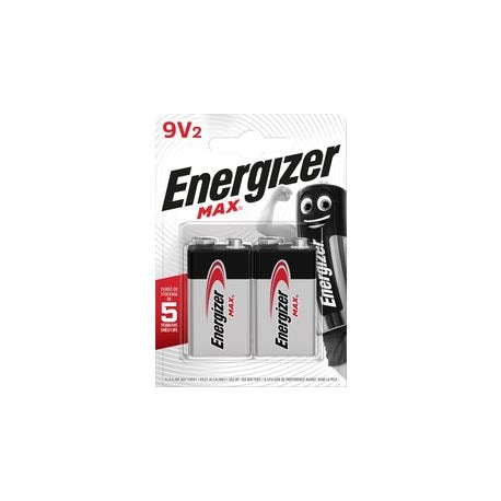 CF 2 BATTERY 9V ENERGIZER MAX ALKALINE