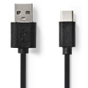 USB 2.0-CAVO C MAS-A MAS NEDIS 1M NERO
