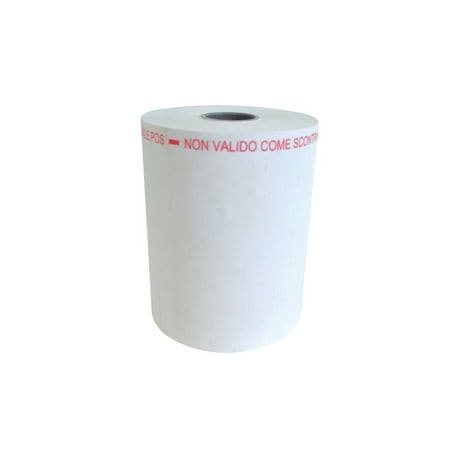 ROTOLO CARTA PER POS NON VALIDO COME SCONTRINO FISCALE LARGHEZZA 57MM DIAMETRO ESTERNO 50MM LUNGHEZZA 30M 10 PZ BPA FREE/FSC