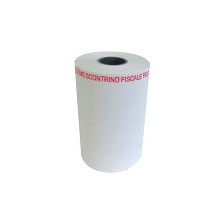ROTOLO CARTA PER POS NON VALIDO COME SCONTRINO FISCALE LARGHEZZA 57MM DIAMETRO ESTERNO 40MM LUNGHEZZA 18M 10 PZ BPA FREE/FSC