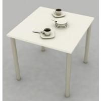 TAVOLO COFFEBREAK BIANCO 78X80X72H