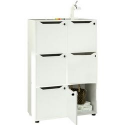 LIBRERIA EASY CUBE BIANCO 80X40X121H
