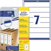 ETICHETTE RICICLATE RACCOGLITORI LASER AVERY ARCHIVIO 38x192 700PZ