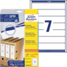 ETICHETTE RICICLATE RACCOGLITORI LASER AVERY ARCHIVIO 38x192 700PZ