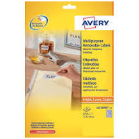 ETICHETTE RIMOVIBILI LASER E INKJET AVERY 99.1X42.3MM 300PZ