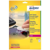 ETICHETTE POLIESTERE BIANCHE ANTIMANOMISSIONE LASER AVERY 45.7X21.2MM 960PZ