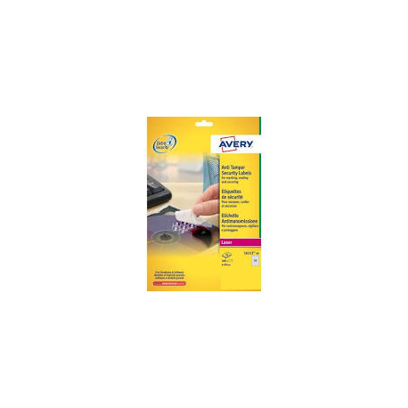 ETICHETTE POLIESTERE BIANCHE ANTIMANOMISSIONE LASER AVERY 45.7X21.2MM 960PZ