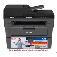 STAMPANTE BROTHER MFC LASER MFC-L2710DW SPECIAL EDITION - TONER IN DOTAZ. 700PG + TONER AGGIUNTIVO 4,5K INCLUSO