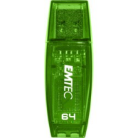 USB FLASH 2.0 C410 EMTEC BULK 64GB GREEN
