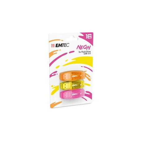 CF3 CHIAVETTE USB EMTEC2.0 C410 NEON16GB