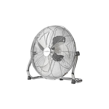 VENTILATORE PAVIMENTO CROMO 40CM NEDIS