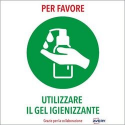 CF2 AVERY ETICH. A4 "UTILIZZARE IL GEL IGIENIZZANTE"