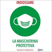 CF2 AVERY ETICH. A4 "INDOSSARE LA MASCHERINA"