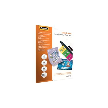 CF25 POUCHES FELLOWES OPACHE A3 80MC