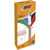 PENNA SFERA 4 COLORI BIC ROSE GOLD