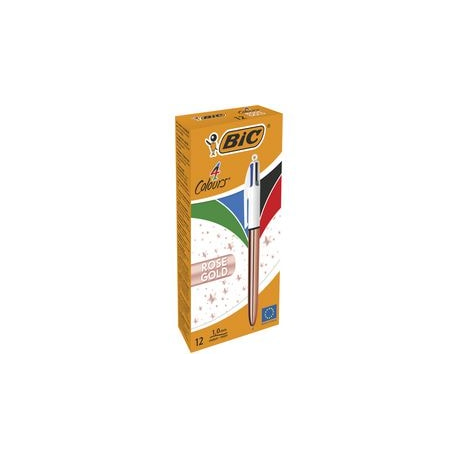 PENNA SFERA 4 COLORI BIC ROSE GOLD