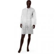 CAMICE POLIPROP BIANCO CON VELCRO TG.L