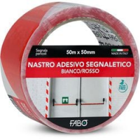 NASTRO SEGNAL 50MM X 50M BIANCO-ROSSO