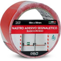 NASTRO SEGNAL 50MM X 50M BIANCO-ROSSO