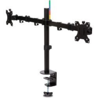 BRACCIO PORTA MONITOR DUAL SMARTFIT ERGO L NERO KENSINGTON