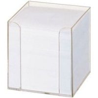 CUBO NON COLLATO  CM 9 X 9 X 9 - BIANCO - 800 FF - CON  CONTENITORE CARTA 80 GSM
