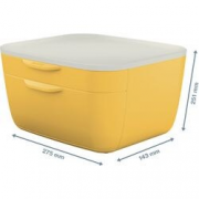 Cosy Cassettiera a 2 cassetti Giallo