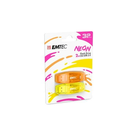 CF2 CHIAVETTE USB EMTEC2.0 C410 NEON32GB