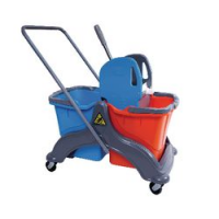 CARRELLO PULIZIA 2 SECCHI 25+25LT