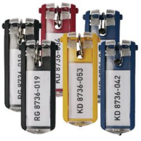 6 PORTACHIAVI COLORI ASSORTITI