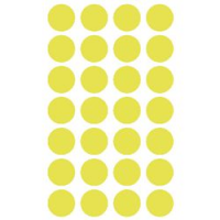 PASTIGLIE ADESIVE TONDE GIALLO AGIPA DIAMETRO 15MM 168PZ