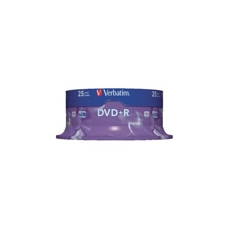 PACK 25 DVD+R VERBATIM 16X 4.7GB SPINDLE