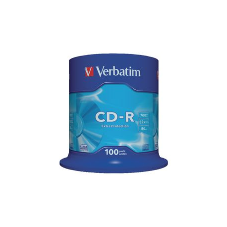 PK100 CD-R VERBTM 700MB 80MIN 52X SPIN