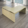 Scrivania+All Elegance 180X180X72,5 Acero