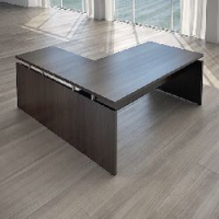 Scrivania+All Elegance 180X180X72,5 Wenge