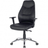 SEDIA IN PELLE NERO RS BRENT UK FR