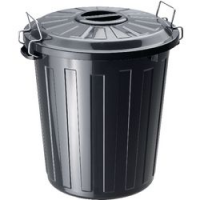 BIDONE MULTIUSO 25L ROTHO NERO
