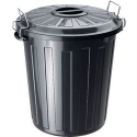 BIDONE MULTIUSO 25L ROTHO NERO