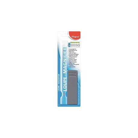 RIGHELLO CON LENTE INGRANDIM MAPED 25CM